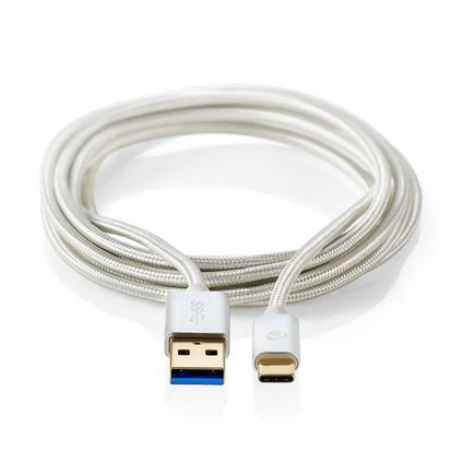 Nedis Câble USB | CCTB61600AL10 | Aluminium