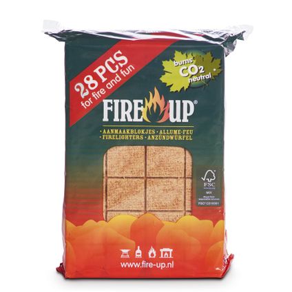 Fire-Up Barbecue aanmaakblokjes - 28x - reukloos - niet giftig -