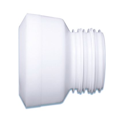 Manchon pour WC Saninstal excentrique Ø88/92mm blanc avec joint à lèvre